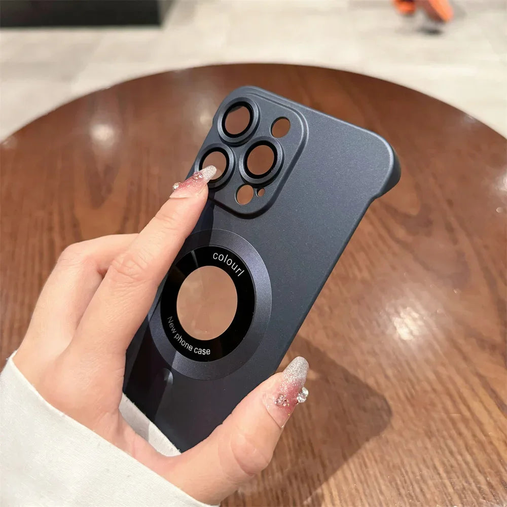 Electroplated matte ultra-thin hard phone case for iPhone