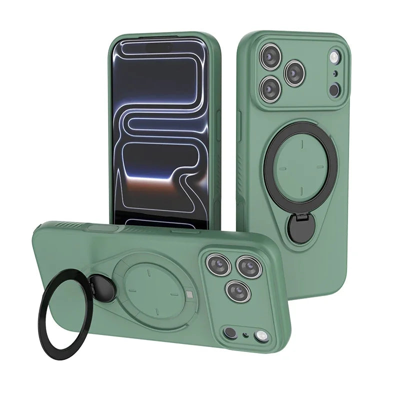 Fashion Armor Shockproof 360 Stand Magnetic for Magsafe Case For iPhone