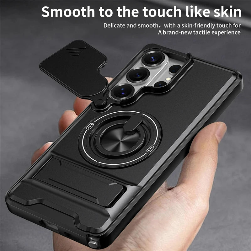 Frosted For Magsafe Magnetic Ring Holder Bracket Case For Samsung