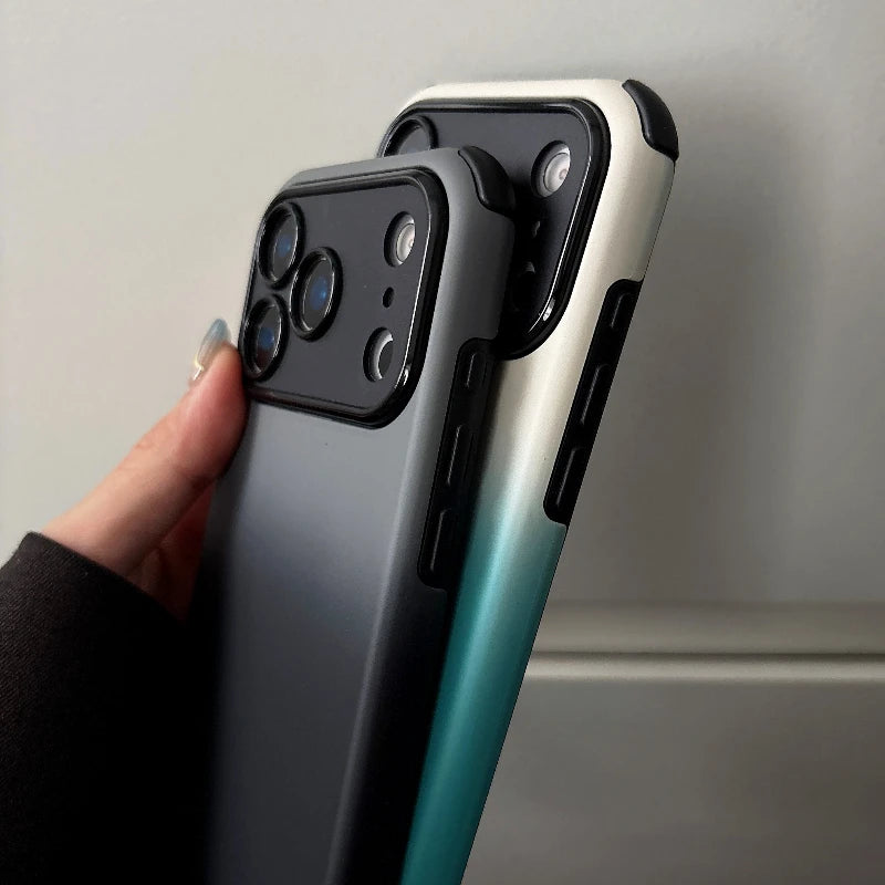 Luxury Gradient 2-in-1 Shockproof Phone Case For iPhone