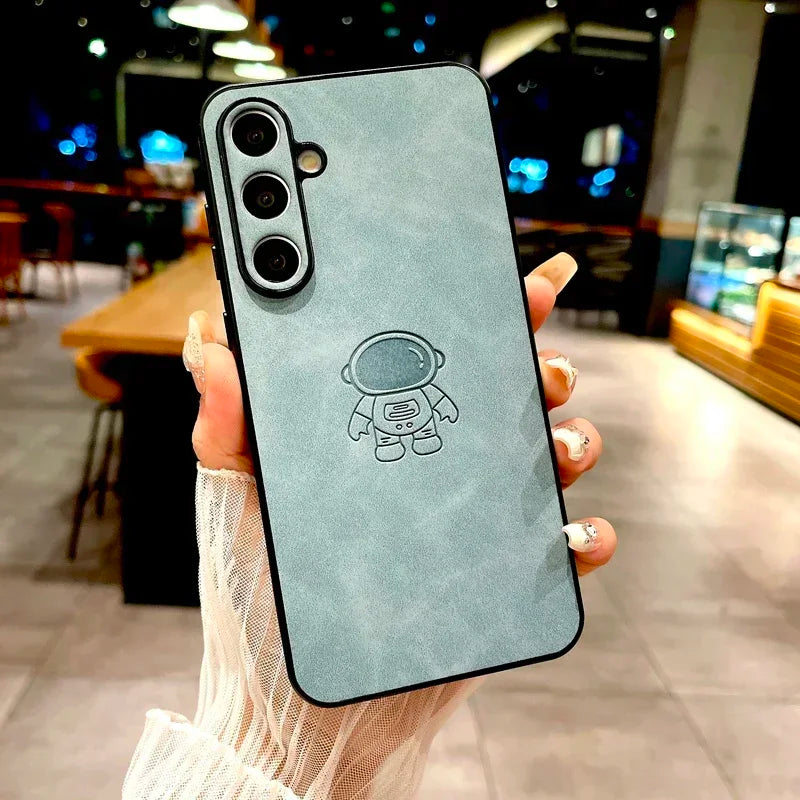 Sheepskin astronaut phone case for Samsung