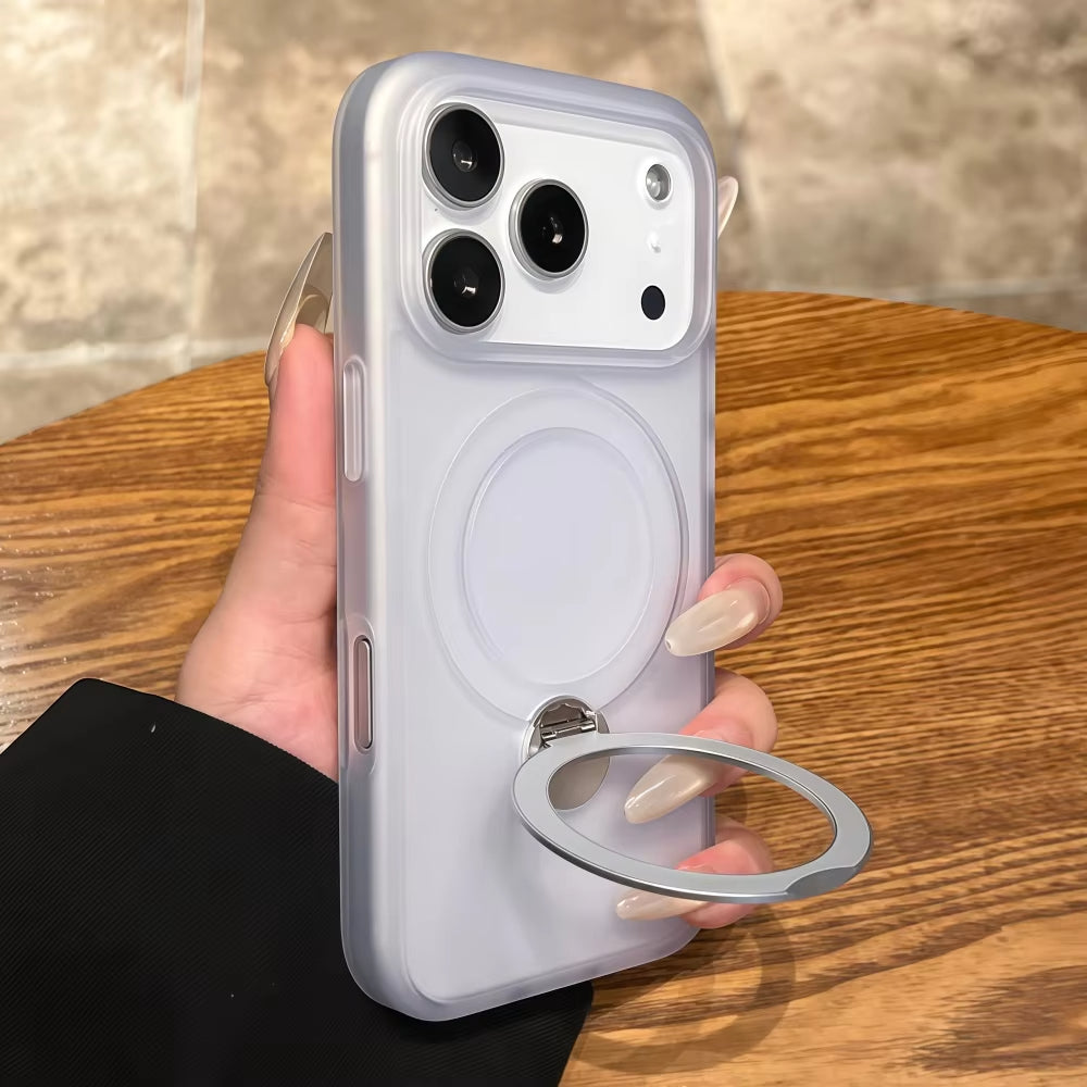 MagSafe Skin-Feel Matte Case for iPhone (with Magnetic Stand)