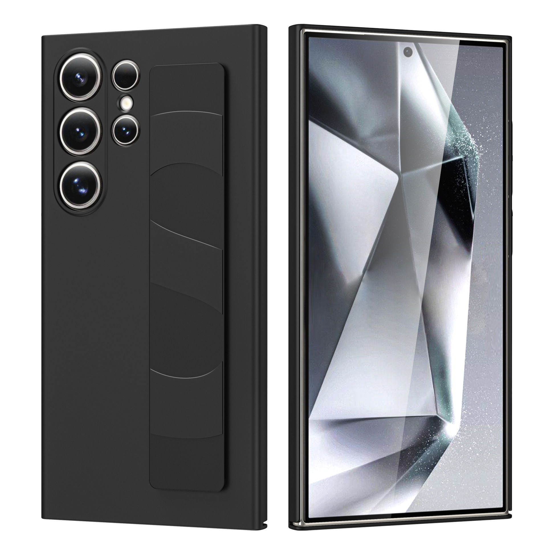 Luxury matte elastic silicone wristband phone case for Samsung