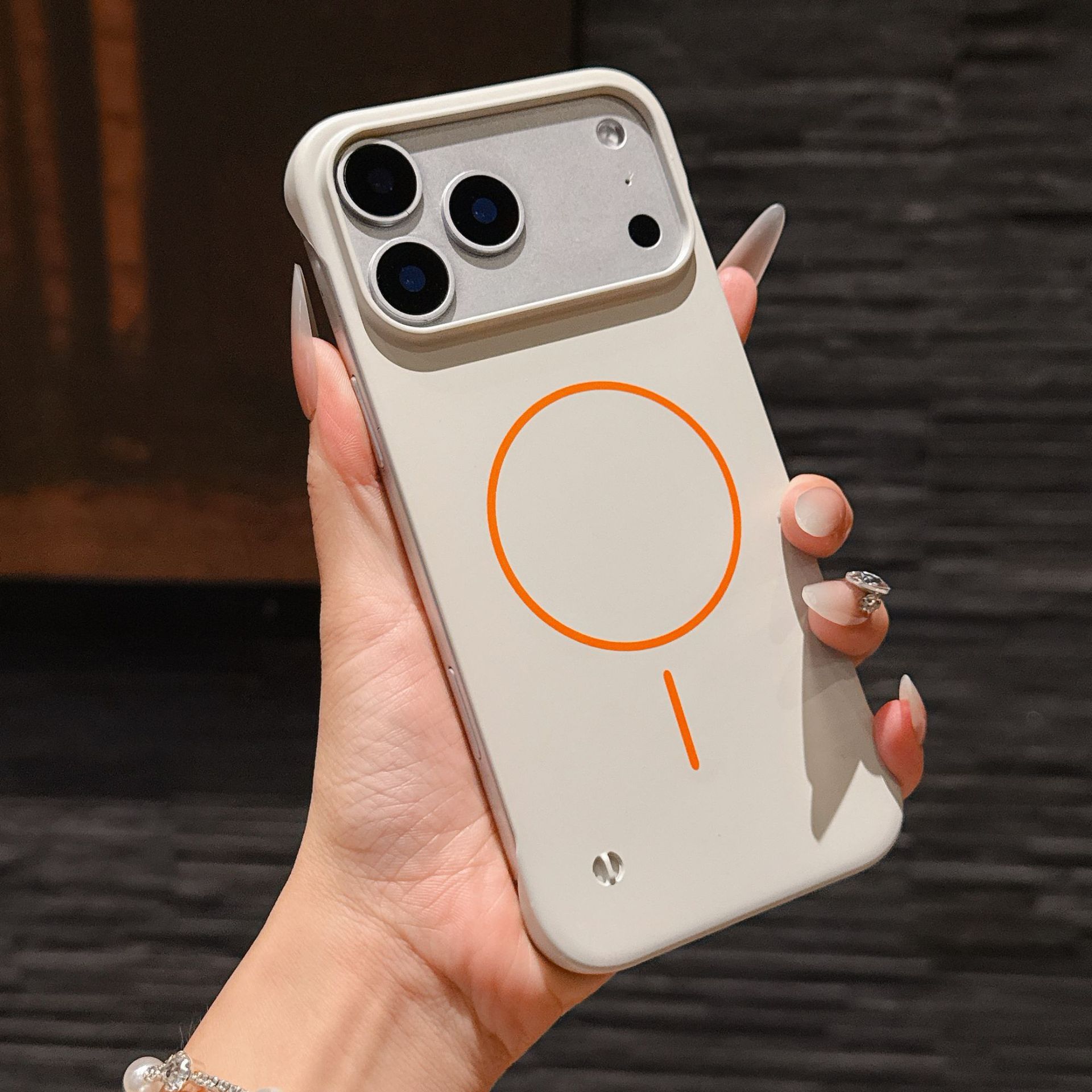 Matte skin friendly ultra-thin borderless phone case for iPhone