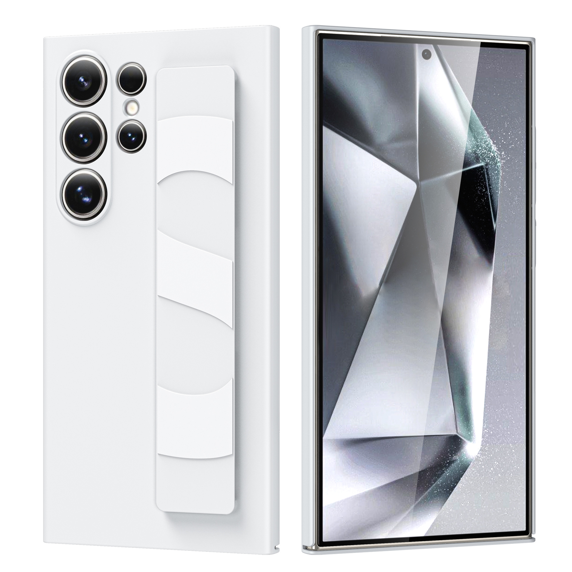 Luxury matte elastic silicone wristband phone case for Samsung