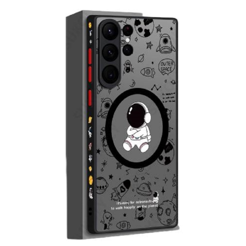 Magnetic Astronaut Pattern Phone Casefor Samsung