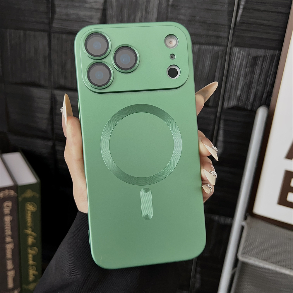 Magnetic Wireless Charging Shockproof Matte Case For iPhone