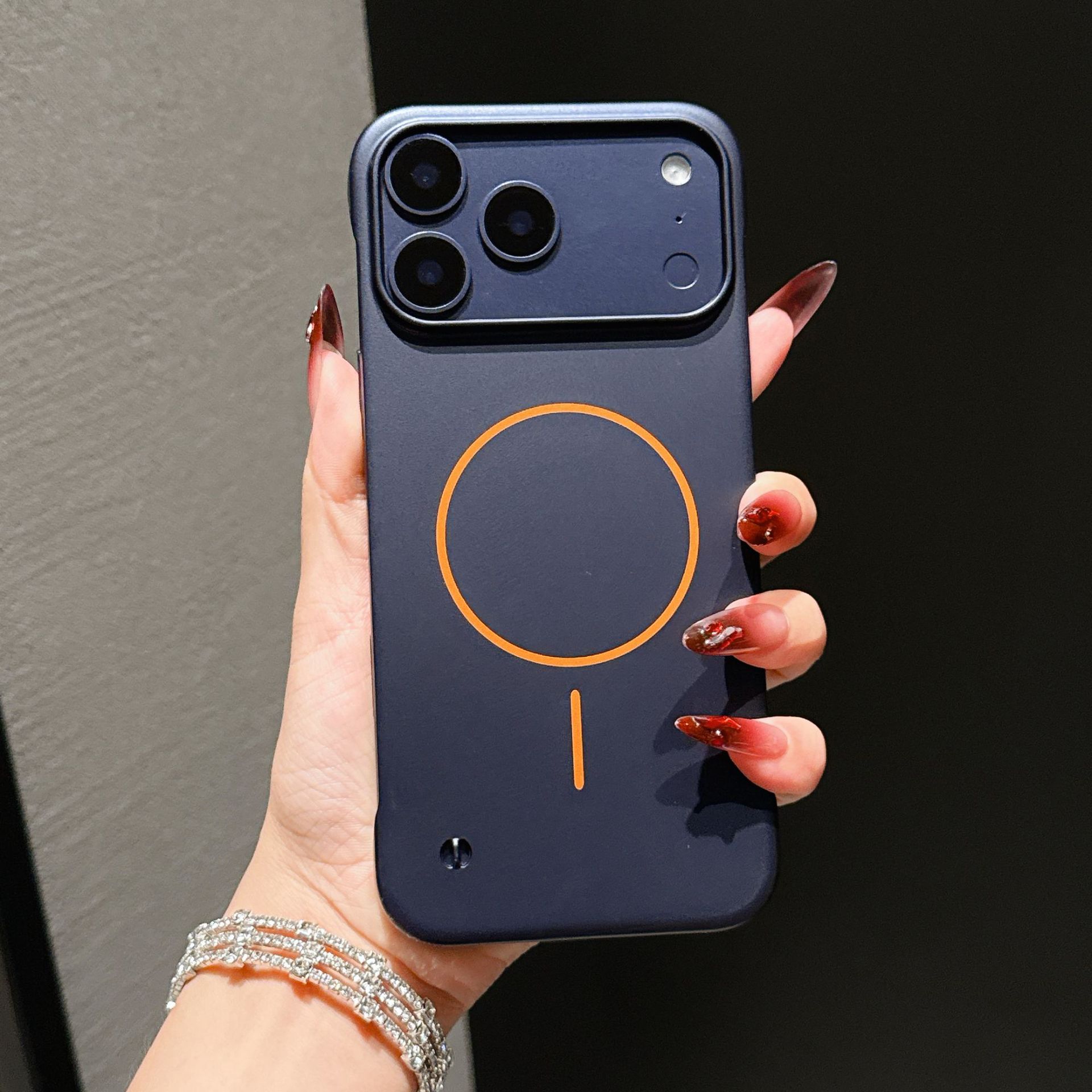 Matte skin friendly ultra-thin borderless phone case for iPhone