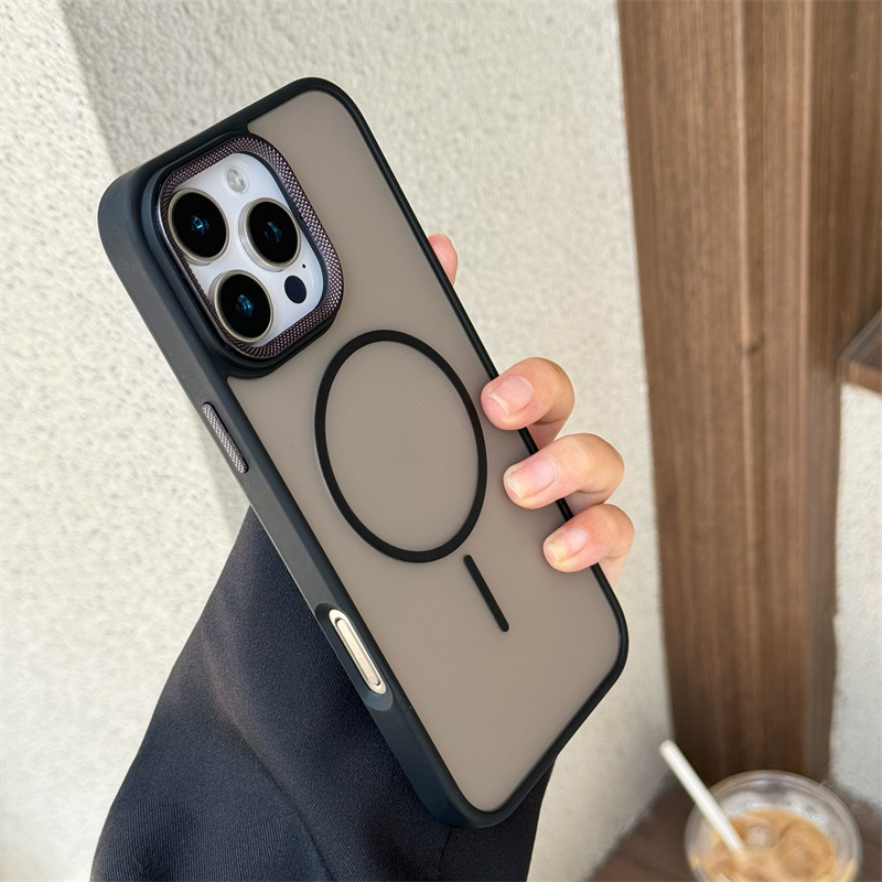 Fine circular matte phone case suitable for iPhone