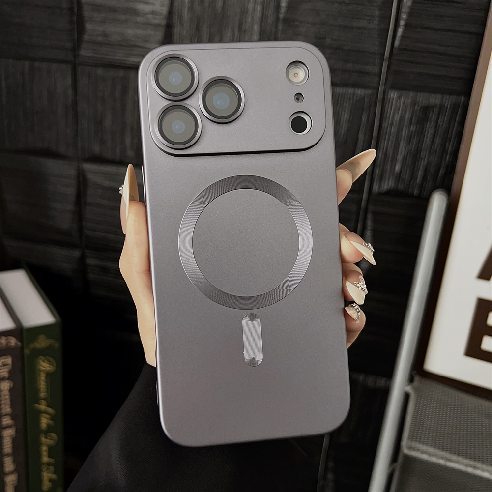 Magnetic Wireless Charging Shockproof Matte Case For iPhone