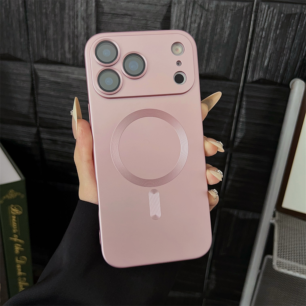 Magnetic Wireless Charging Shockproof Matte Case For iPhone