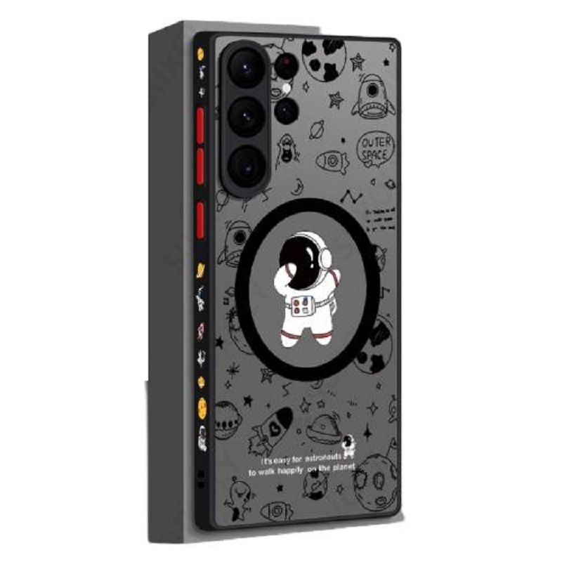 Magnetic Astronaut Pattern Phone Casefor Samsung