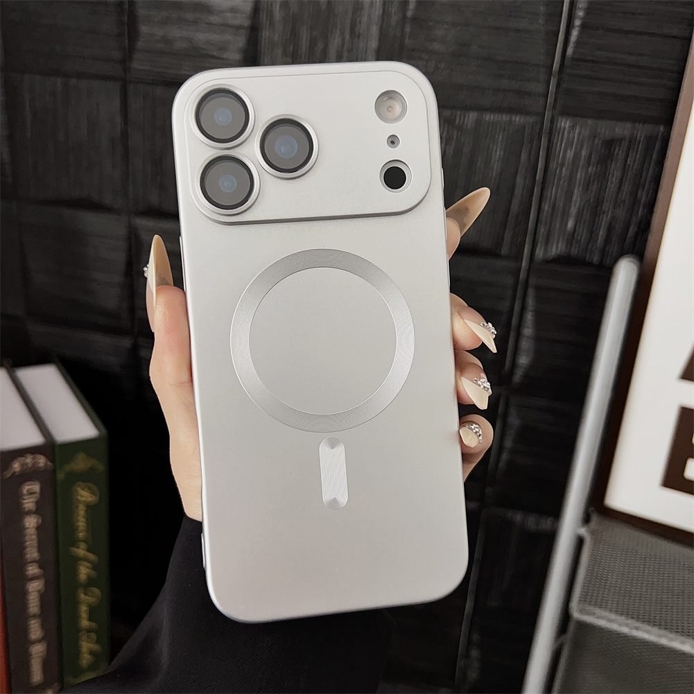 Magnetic Wireless Charging Shockproof Matte Case For iPhone