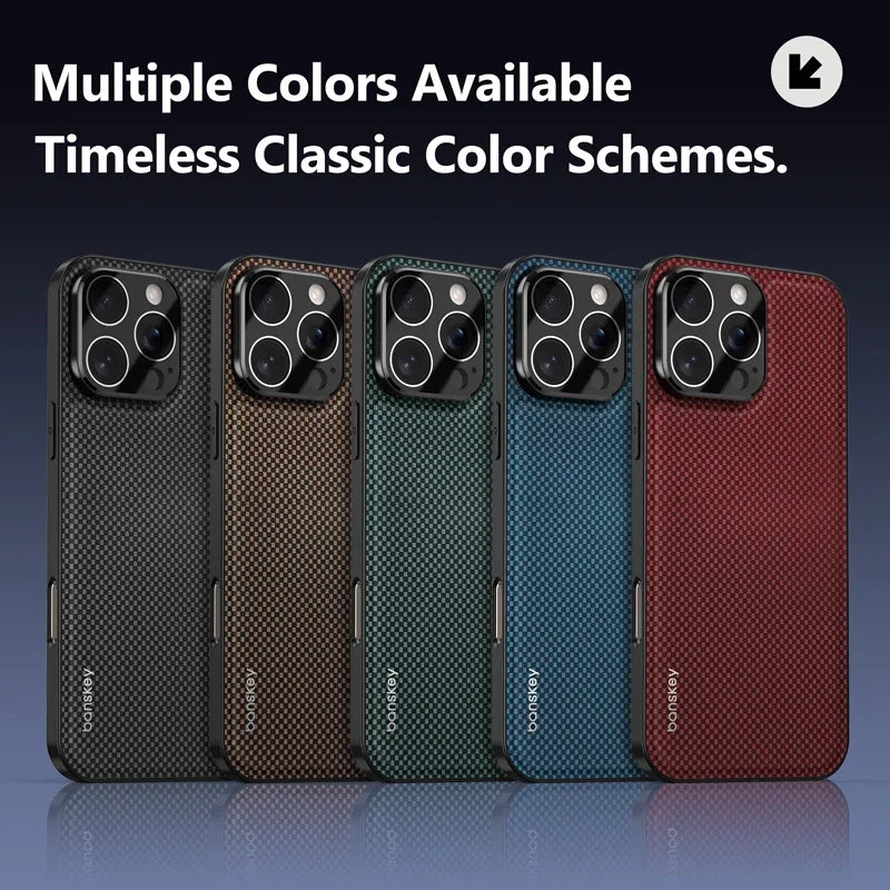 Luxury Matte Carbon Fibre Texture Phone Case for iPhone