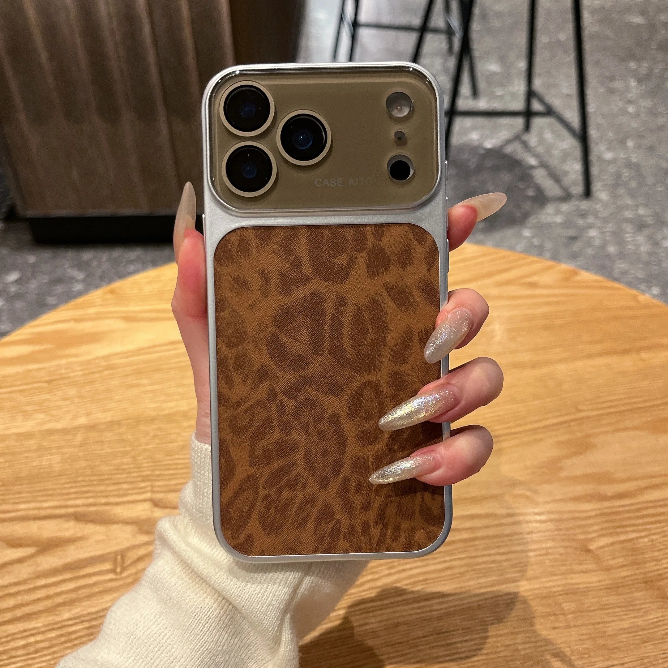 Original Leopard Print Texture Phone Case For iPhone