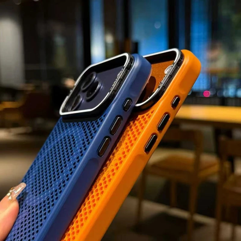 Camera mount mesh cooling case for iPhone For Magsafe