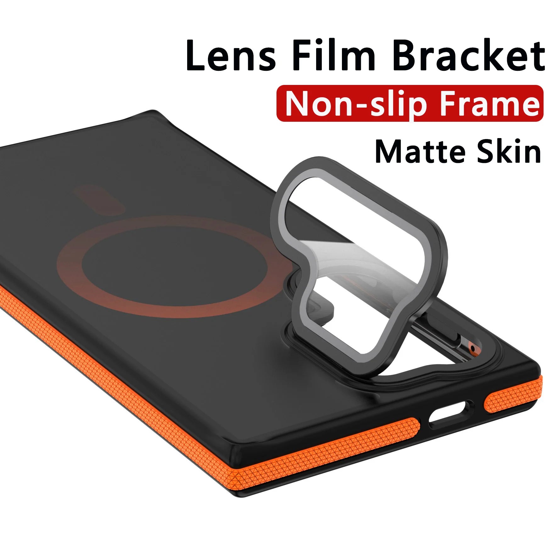 Translucent Lens Film Stand Magnetic For Magsafe Case For Samsung