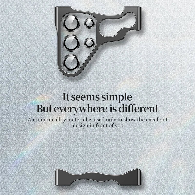 Metal shock resistant irregular aluminum alloy phone case for Samsung