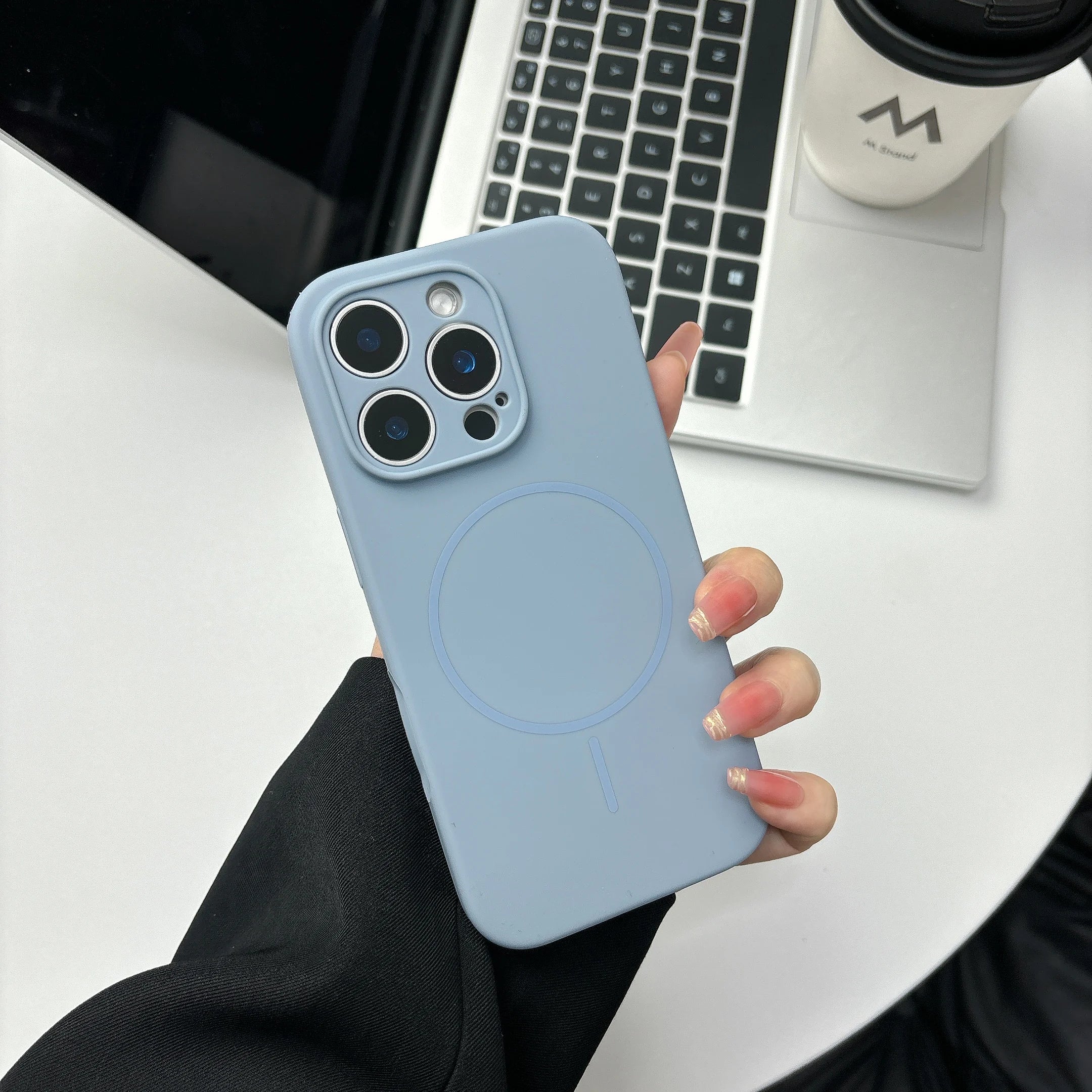 Excellent fluorescent matte silicone phone case for iPhone