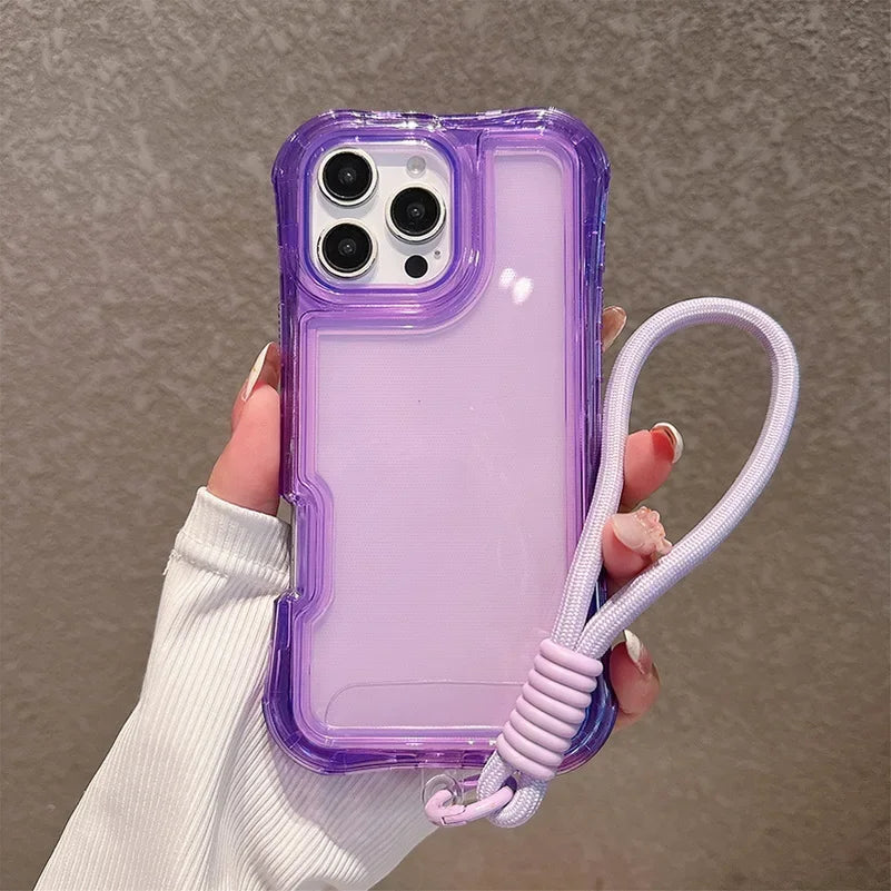 3IN1 Four-corner Airbag Anti-Drop Clear Case For IPhone