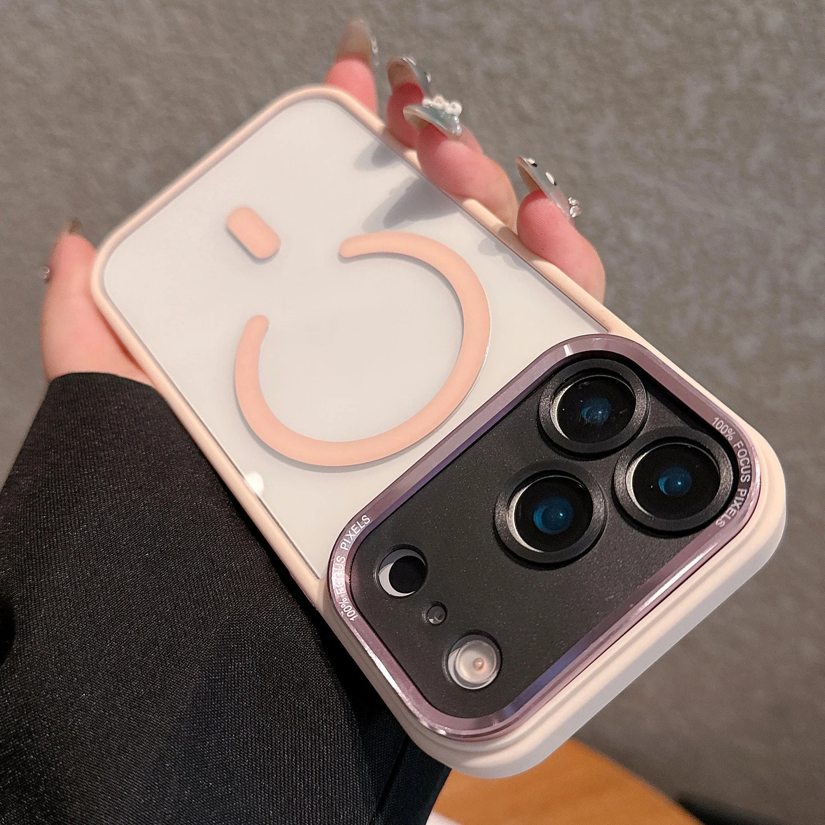 Transparent Metal Camera Bumper Cases For iPhone