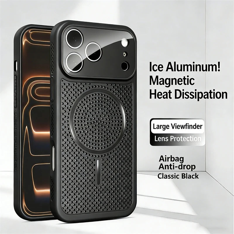 For Magsafe Luxury Heat Dissipation Magnetic Phone Case For iPhone