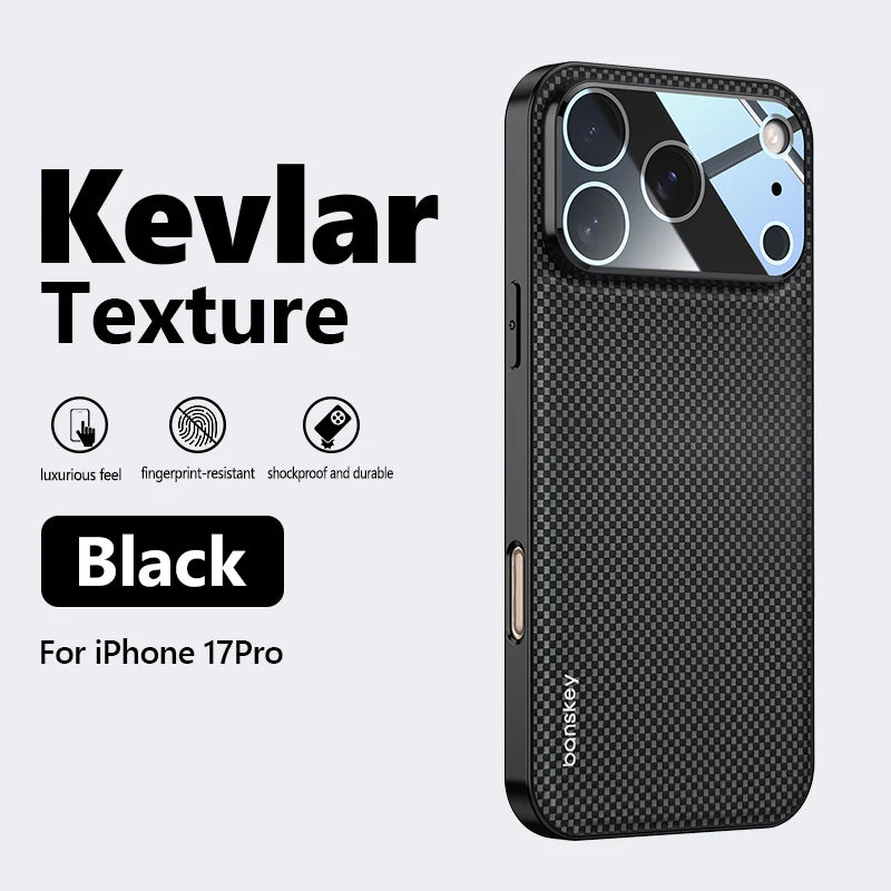 Luxury Matte Carbon Fibre Texture Phone Case for iPhone