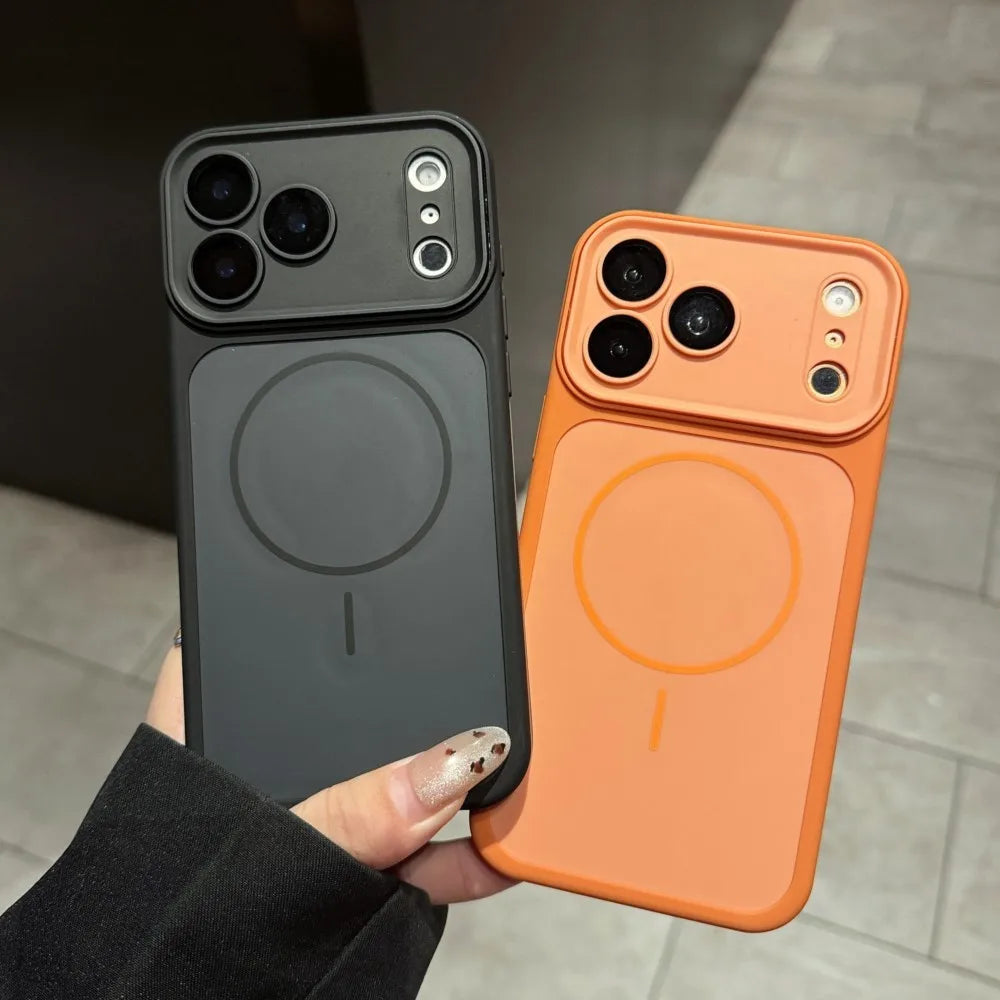 Rugged Armor Bumper Shockproof Matte Case for iPhone For Magsafe