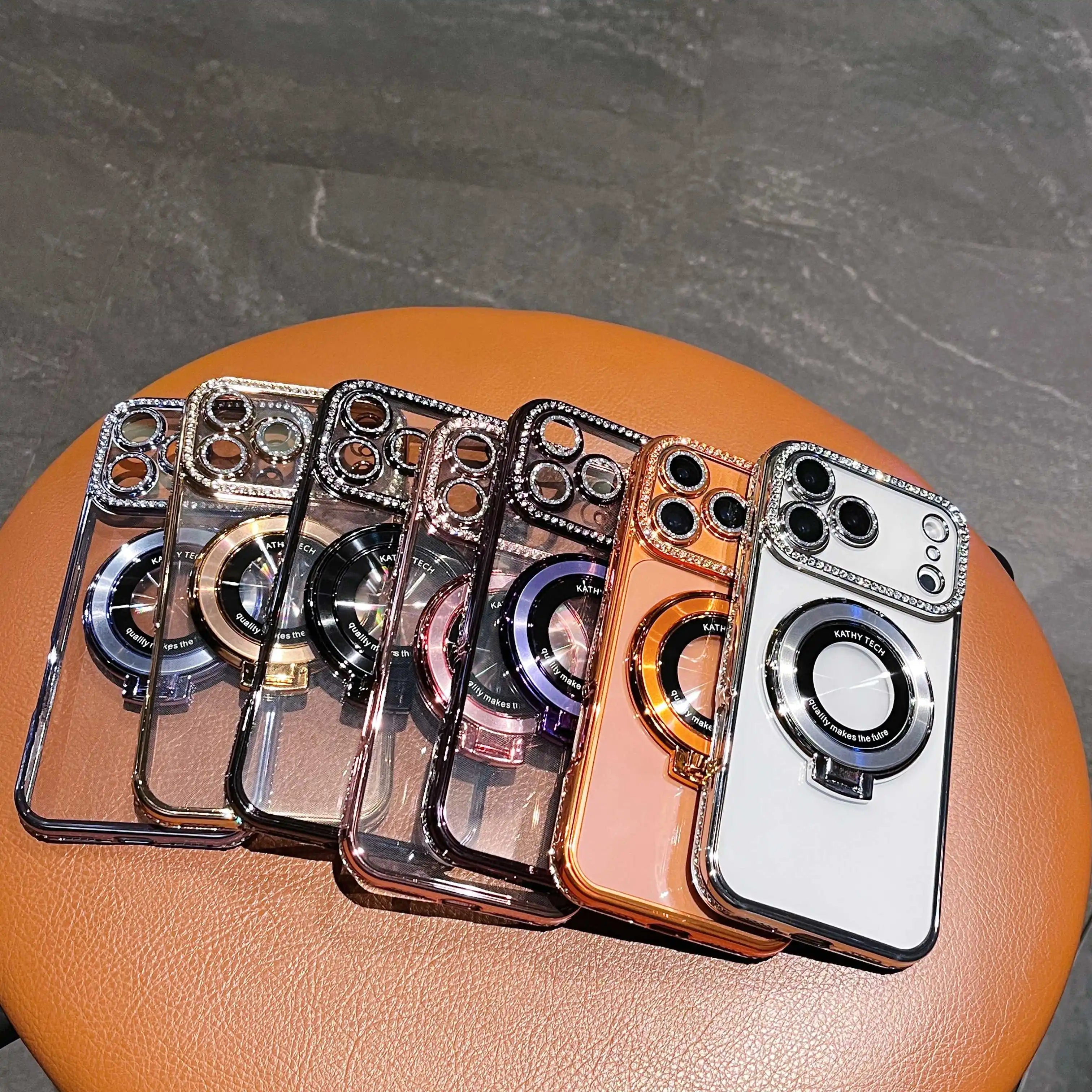 Luxury Glitter Diamond Magnetic Phone Case For iPhone