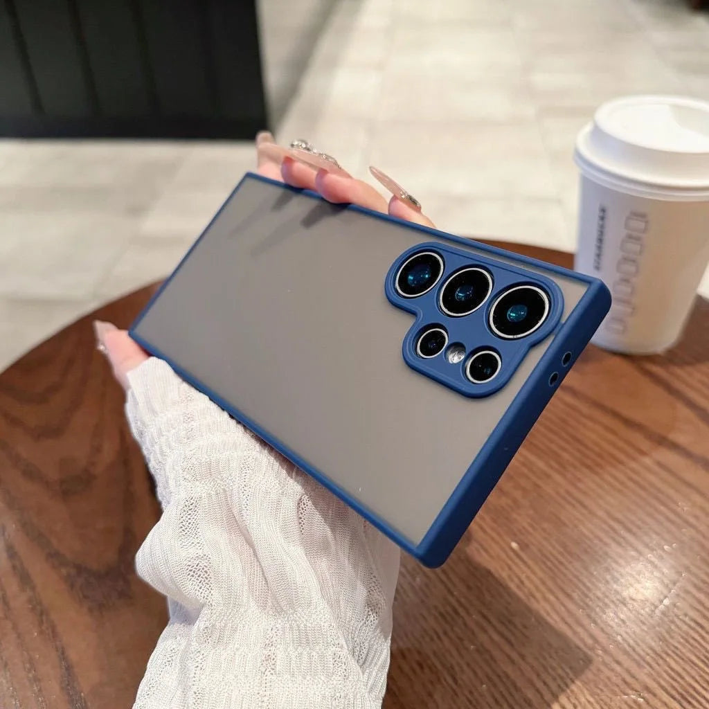 Shockproof Matte Transparent Case For Samsung Galaxy