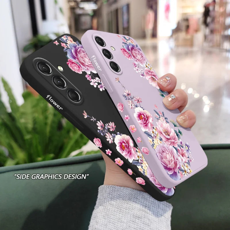 Flower Silicone Case For Samsung
