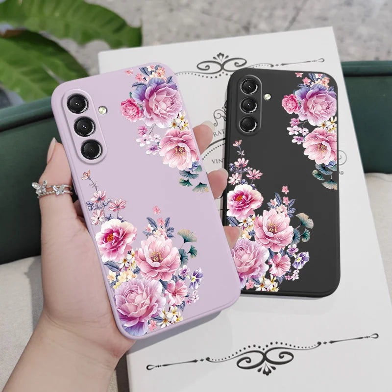 Flower Silicone Case For Samsung