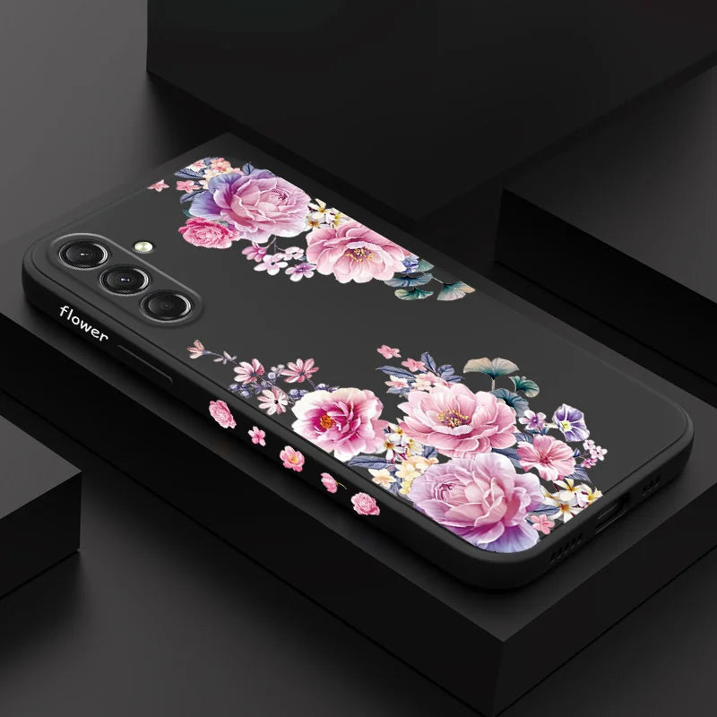 Flower Silicone Case For Samsung