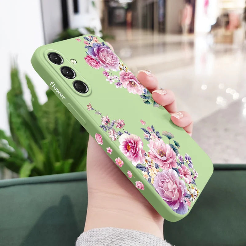 Flower Silicone Case For Samsung