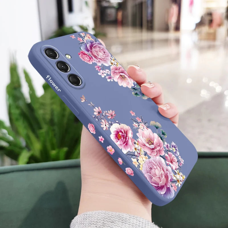 Flower Silicone Case For Samsung