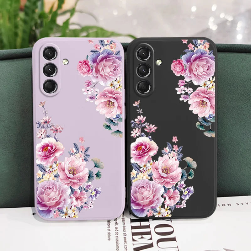 Flower Silicone Case For Samsung