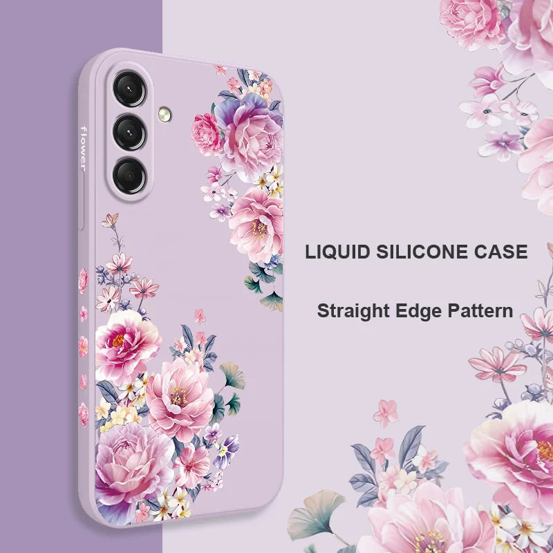 Flower Silicone Case For Samsung