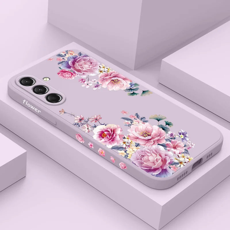 Flower Silicone Case For Samsung