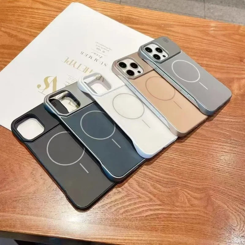 Luxurious no-frame  matte phone case for iPhone