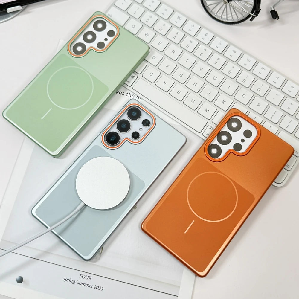 Luxury Ultra Thin Matte For Magsafe Phone Case For Samsung