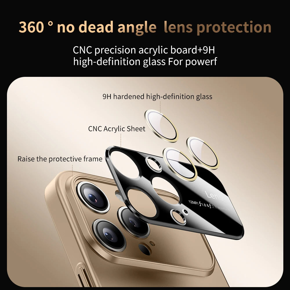 Luxury frosted window phone case suitable for iPhone