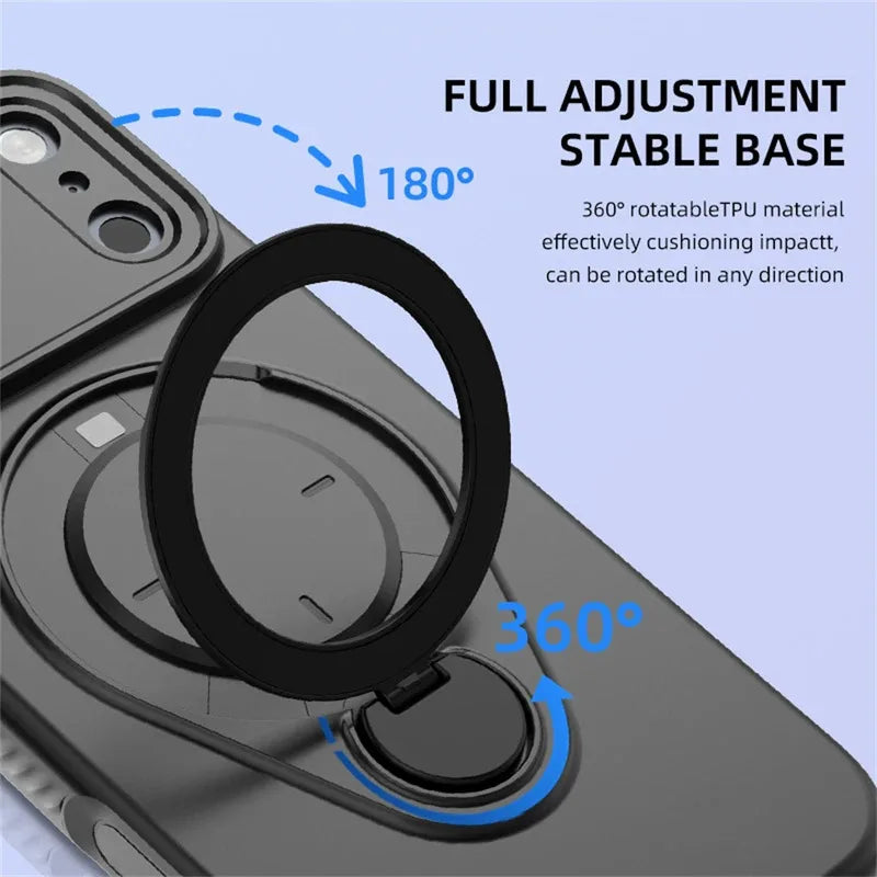 Fashion Armor Shockproof 360 Stand Magnetic for Magsafe Case For iPhone