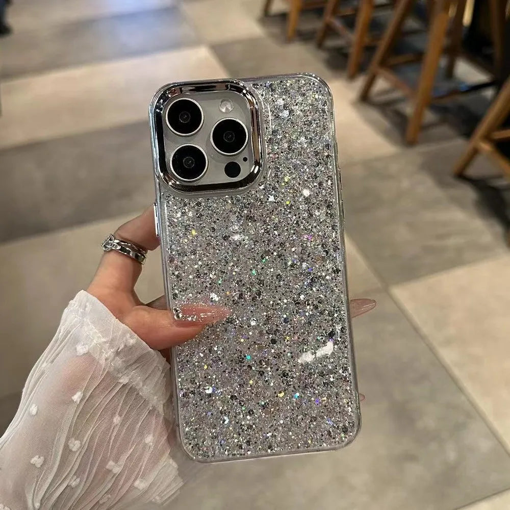 Luxury shiny shockproof phone case suitable for iPhone