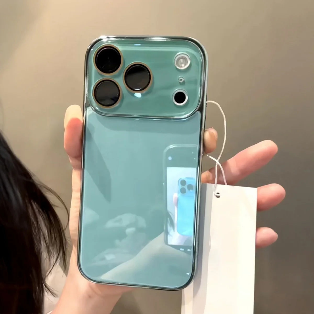 2026 NEW Emerald Electroplated Glass iPhone Case