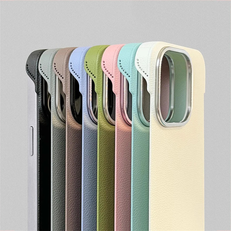 Solid Color Frameless Slim Hard Case for iPhone