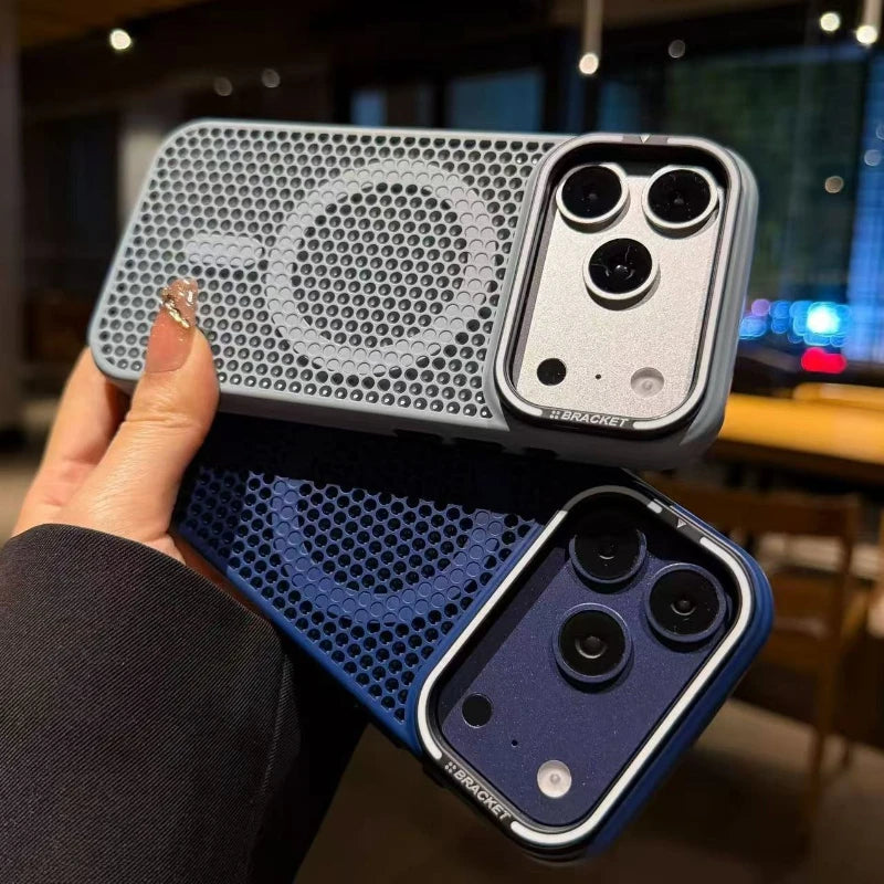 Camera mount mesh cooling case for iPhone For Magsafe