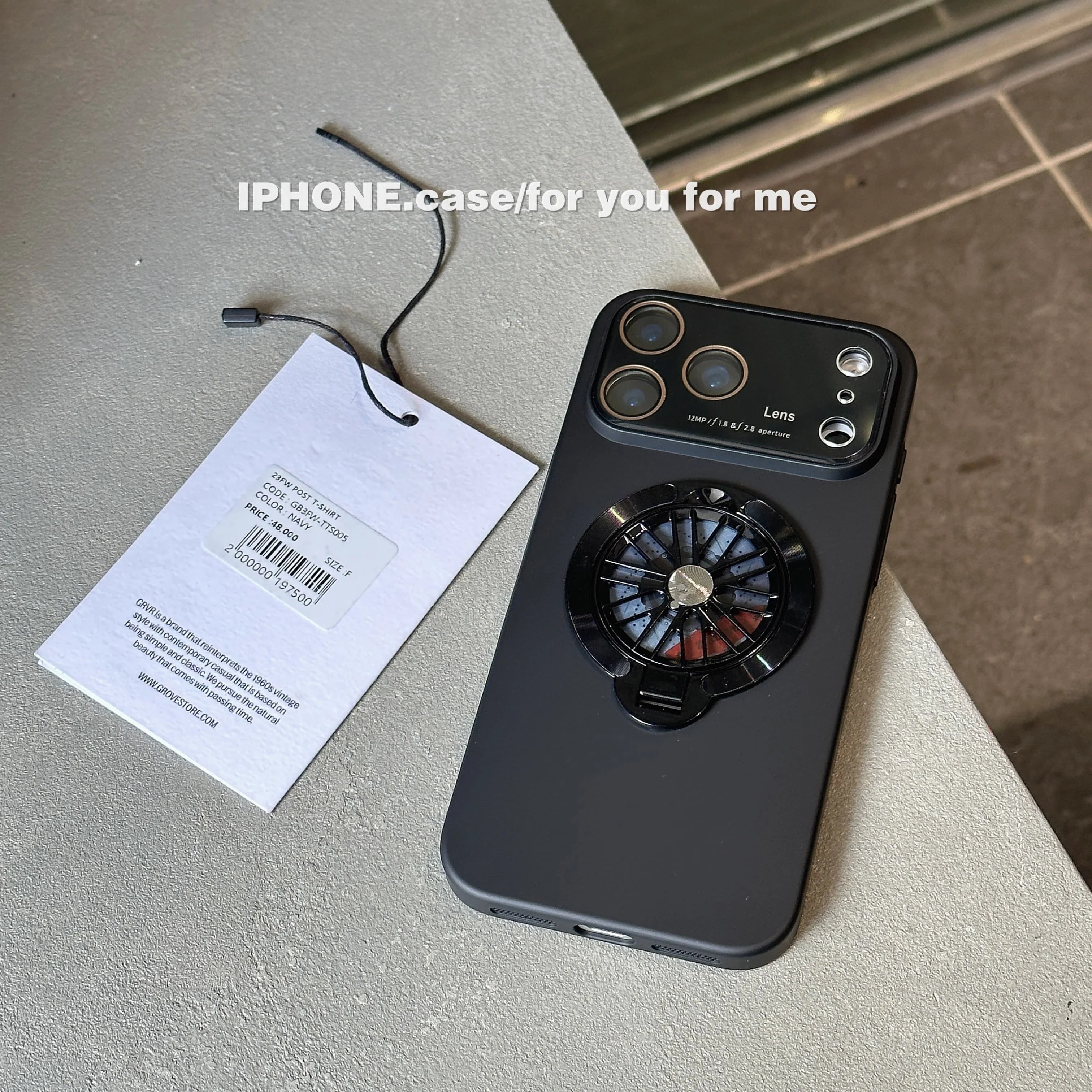 Magnetic Case with 360° Rotating Gyro Stand For iPhone