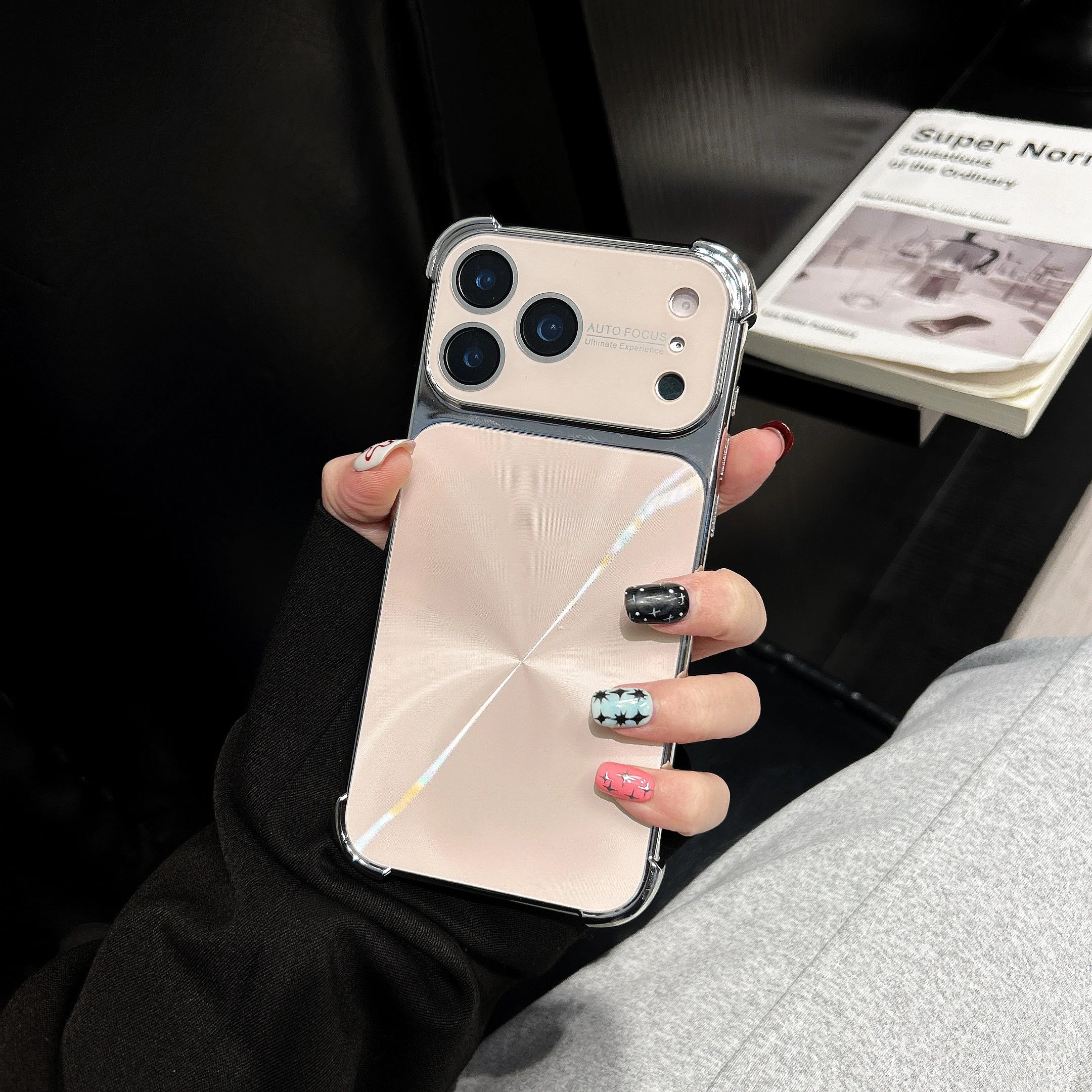 CD Gradient Shockproof Case For iPhone with Lens Protector