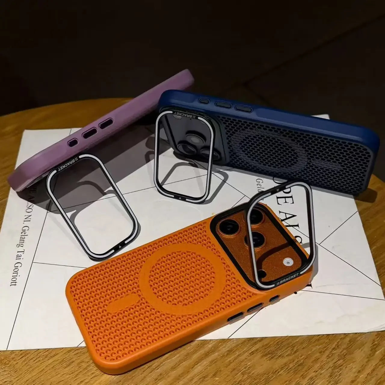 Camera mount mesh cooling case for iPhone For Magsafe