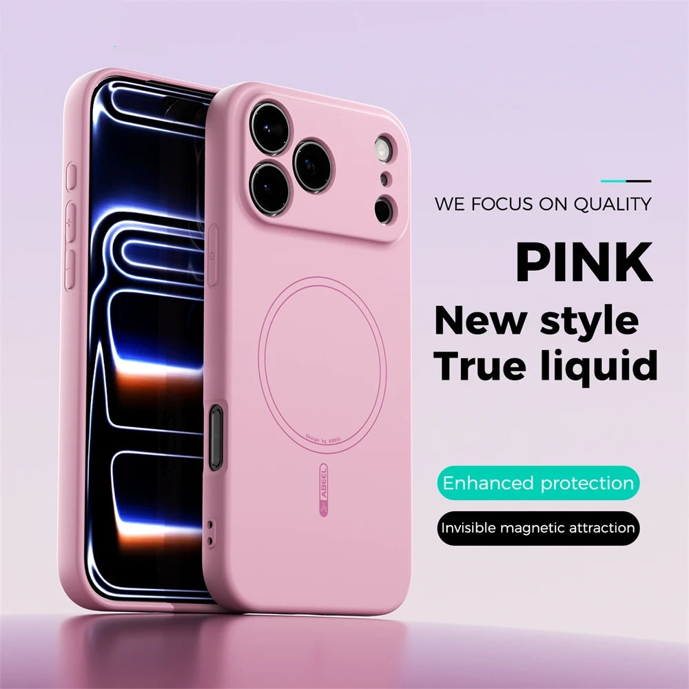 Liquid Silicone For Magsafe Magnetic Case For iPhone